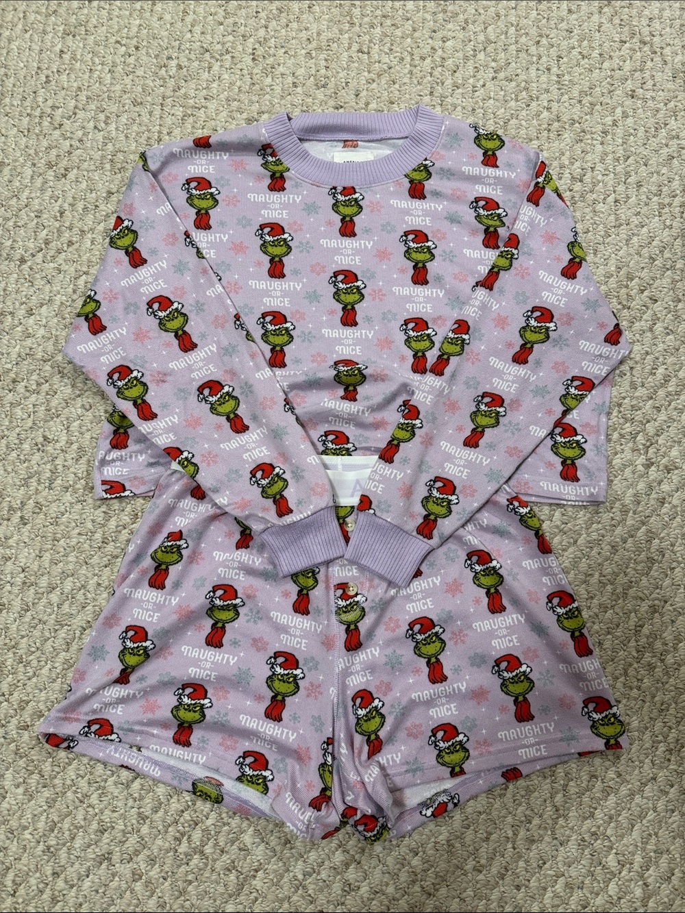 American Eagle Grinch PJ Set